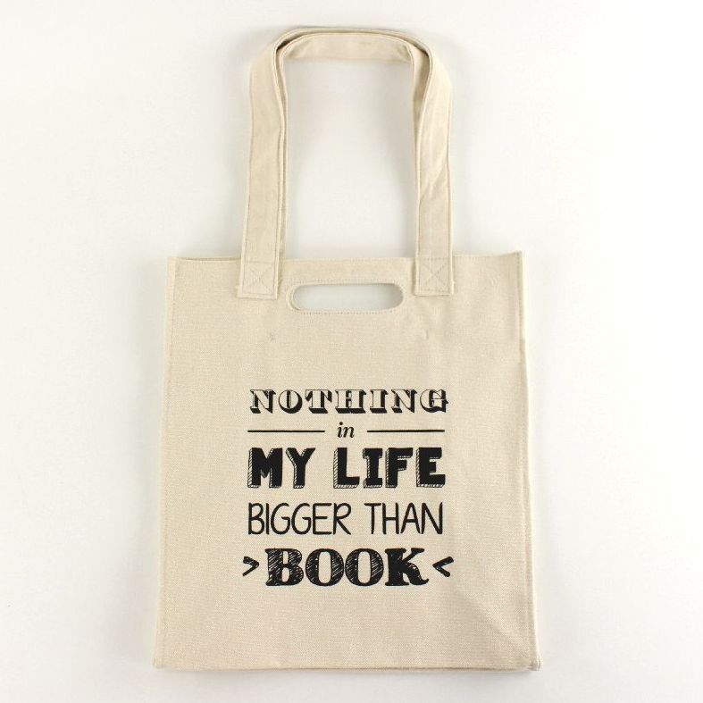 bookunion / BOOK TOTE M TYPO NOTHING in MY LIFE