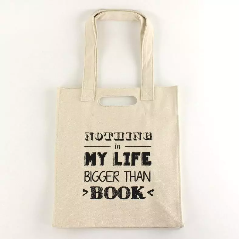 bookunion / BOOK TOTE M TYPO NOTHING in MY LIFE