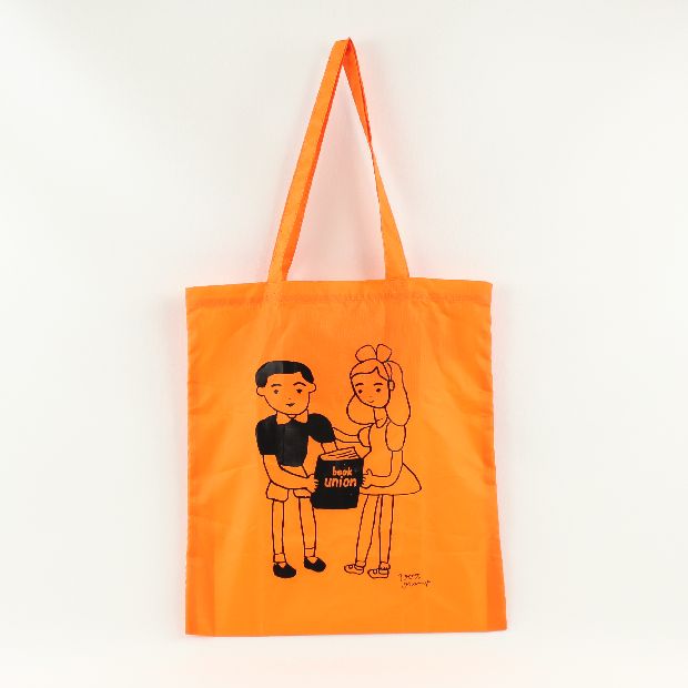 bookunion / bookunion PACKABLE TOTE 100%ORANGE OR