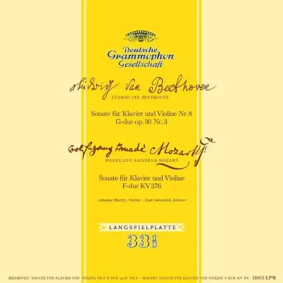 JOHANNA MARTZY / ヨハンナ・マルツィ / BEETHOVEN: VIOLIN SONATA NO.8 / MOZART: VIOLIN SONATA NO.32