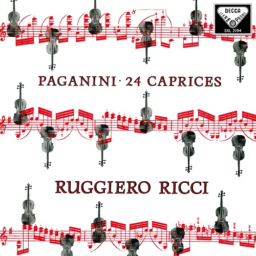 RUGGIERO RICCI / ルッジェーロ・リッチ  / PAGANINI: 24 CAPRICES