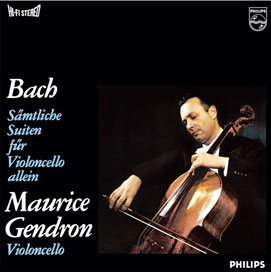 MAURICE GENDRON / モーリス・ジャンドロン / BACH: CELLO SUITES