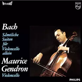 MAURICE GENDRON / モーリス・ジャンドロン / BACH: CELLO SUITES