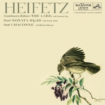 JASCHA HEIFETZ / ヤッシャ・ハイフェッツ / THE LARK (VITALI,C-TEDESCO&FAURE) (LP)