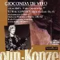 GIOCONDA DE VITO / ジョコンダ・デ・ヴィート / DE VITO PLAYS BRAHMS&TCHAIKOVSKY