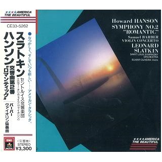 ハンソン: 交響曲第2番「ロマンティック」、他/LEONARD SLATKIN