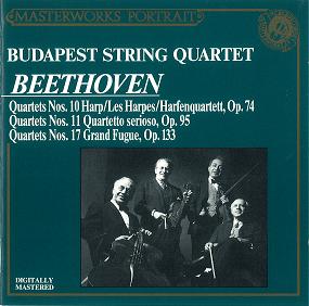 BUDAPEST STRING QUARTET / ブダペスト弦楽四重奏団 / BEETHOVEN:THREE STRING QUARTETS