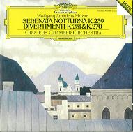 ORPHEUS CHAMBER ORCHESTRA / オルフェウス室内管弦楽団 / MOZART:DIVERTIMENTO
