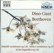 DINO CIANI / ディノ・チアーニ / BEETHOVEN:PIANO .SONATAS