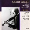 JOSEPH SZIGETI / ヨーゼフ・シゲティ / ベートーヴェン:ヴァイオリン協奏曲 / ブラームス:ヴァイオリン・ソナタ第2番
