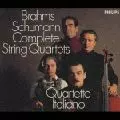 帯付　：　イタリア四重奏団　／　シューマン　ブラームス　弦楽四重奏曲全集 シューマン,ブラームス:弦楽四重奏曲全集(全6曲)/QUARTETTO ITALIANO