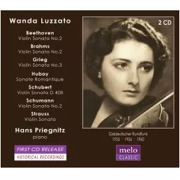 WANDA LUZZATO / ワンダ・ルッザート / SCHUMANN, GRIEG, BRAHMS & BEETHOVEN: VIOLIN SONATAS / ETC