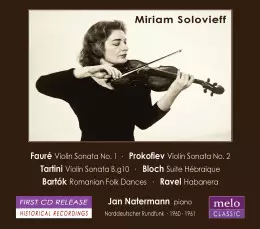 MYRIAM SOLOVIEFF / ミリアム・ソロヴィエフ / FAURE, PROKOFIEV & TARITINI: VIOLIN SONATAS / ETC