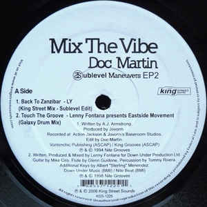 V.A.(COMPILED BY DOC MARTIN) / Mix The Vibe:Sublevel Maneuvers EP2