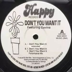 DAVINA / ダヴィーナ / Don't You Want It