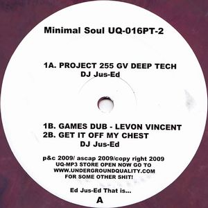DJ JUS-ED & LEVON VINCENT / MINIMAL SOUL PART 2 