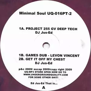 DJ JUS-ED & LEVON VINCENT / MINIMAL SOUL PART 2 