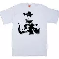 BANKSY / King Rat T-Shirt (White) / Mens:L