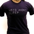 AIRBAG CRAFTWORK / Need More Sleep T-Shirt Navy / M