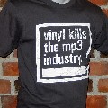 AIRBAG CRAFTWORK / Vinyl Kills The Mp3 Industry T-Shirt Black / M