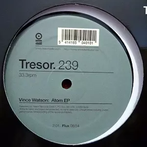 VINCE WATSON / ヴィンス・ワトソン / Atom EP