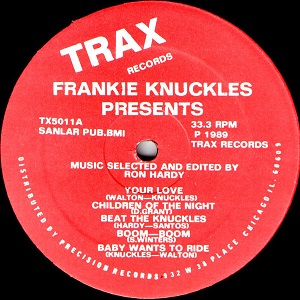 FRANKIE KNUCKLES PRESENTS-MUSIC SELECTED AND EDIT BY RON HARDY/RON ...