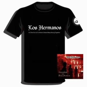 LOS HERMANOS / ロス・エルマノス / Descendants Of The Resistance ★ユニオン限定T-SHIRTS付セット/ブラック (XL)★ 
