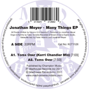 JONATHAN MEYER / Many Thing EP
