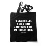 TREVOR JACKSON / トレヴァー・ジャクソン / This Bag Contains A Gun, A Bomb, A Very Large Knife And Loads Of Drugs (Black)