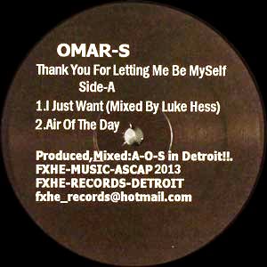 OMAR S / オマーS / Thank You For Letting Me Be Myself Part 1