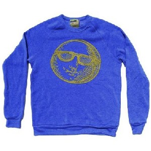 MISTER SATURDAY SWEATSHIRT / Yellow Moon W Sunglasses Size:XL