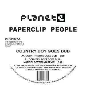 PAPERCLIP PEOPLE / ペーパークリップ・ピープル / COUNTRY BOY GOES DUB (MARCEL DETTMANN REMIX)