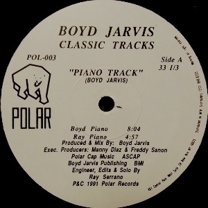 BOYD JARVIS / ボイド・ジャービス / PIANO TRACK