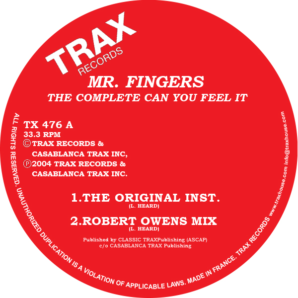 MR.FINGERS / ミスター・フィンガーズ / COMPLETE 'CAN YOU FEEL IT' (2014 RE-ISSUE)