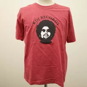 KDJ RECORDS T-SHIRTS HEATHER RED SIZE:M&frasl;MOODYMANN&frasl;ムーディーマン