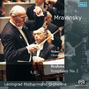 EVGENY MRAVINSKY / エフゲニー・ムラヴィンスキー / ブラームス: 交響曲第2番 / ウェーバー: 「オベロン」序曲