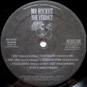 Mr Ruckuz / The Verdict  CD付きdelasoul