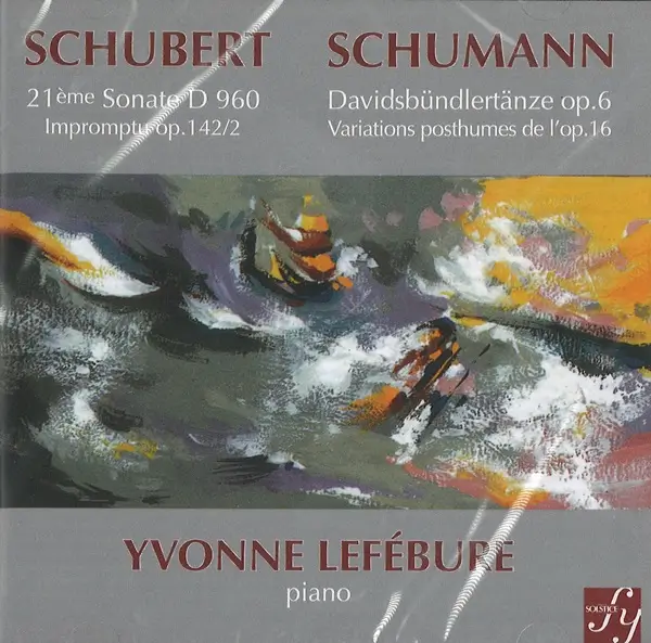 YVONNE LEFEBURE / イヴォンヌ・ルフェビュール / SCHUBERT: 21EME SONATA D 960 / SCHUMANN: DAVIDSBUNDLERTANZE OP.6