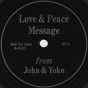 JOHN LENNON & YOKO ONO / ジョン・レノン&ヨーコ・オノ / LOVE & PEACE MESSAGE FROM JOHN & YOKO