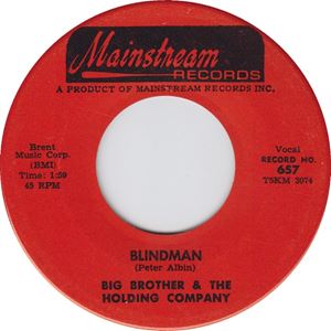 BIG BROTHER AND THE HOLDING COMPANY / ビック・ブラザー・アンド・ザ・ホールディング・カンパニー / BLINDMAN / ALL IS LONELINESS