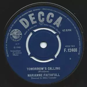 MARIANNE FAITHFULL / マリアンヌ・フェイスフル / TOMORROW'S CALLING