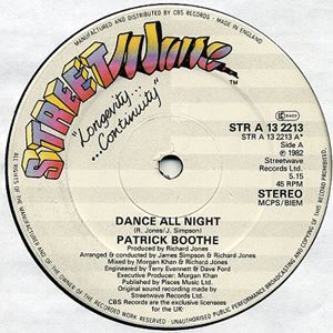 PATRICK BOOTHE / DANCE ALL NIGHT