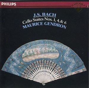 MAURICE GENDRON / モーリス・ジャンドロン / BACH: CELLO SUITES NOS.1, 4 & 6