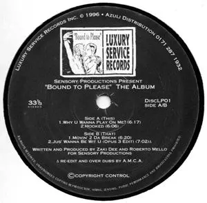 SENSORY PRODUCTIONS / BOUND TO PLEASE THE ALBUM
