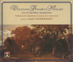 ANDRE VANDERNOOT / アンドレ・ヴァンデルノート / モーツァルト: 後期交響曲集