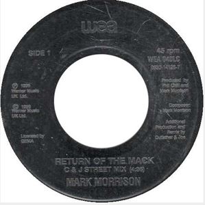 MARK MORRISON / マーク・モリソン / RETURN OF THE MACK 7"