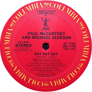 PAUL MCCARTNEY & MICHAEL JACKSON / ポール・マッカートニー&マイケル・ジャクソン / SAY SAY SAY