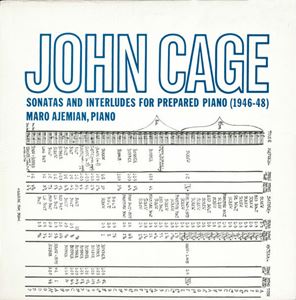JOHN CAGE / ジョン・ケージ / SONATAS AND INTERLUDES FOR PREPARED PIANO (1946-48)