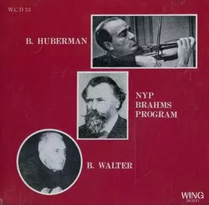 BRONISLAW HUBERMAN / ブロニスラフ・フーベルマン / NYP BRAHMS PROGRAM