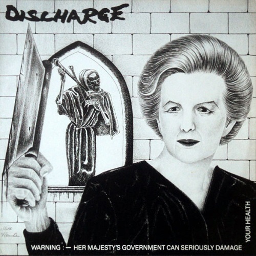 DISCHARGE / ディスチャージ / WARNING: HER MAJESTY'S GOVERNMENT CAN SERIOUSLY DAMAGE YOUR HEALTH (12")